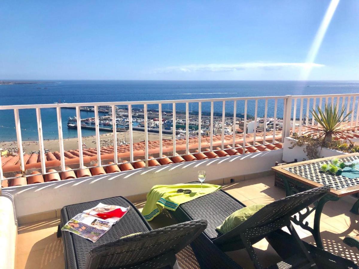 Ferienwohnung Amazing Sea Views In Cactus Blanco Los Cristianos  Exterior foto